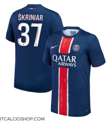 Paris Saint-Germain Milan Skriniar #37 Prima Maglia 2024-25 Manica Corta